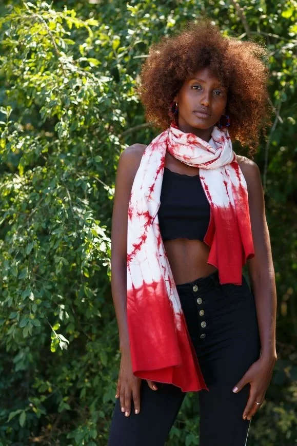 Echarpe / Foulard en coton fait main