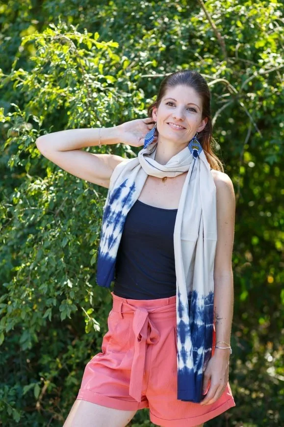 Echarpe / Foulard en coton fait main