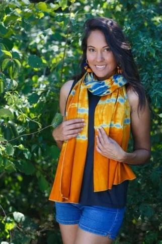 Echarpe / Foulard en coton fait main