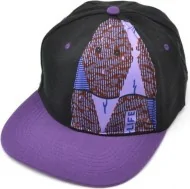 Casquette customisée avec tissu wax violet