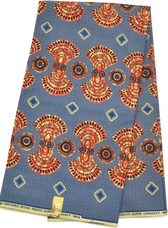 Tissu imprimé Wax de qualité vendu au Mètre - PREMIUM