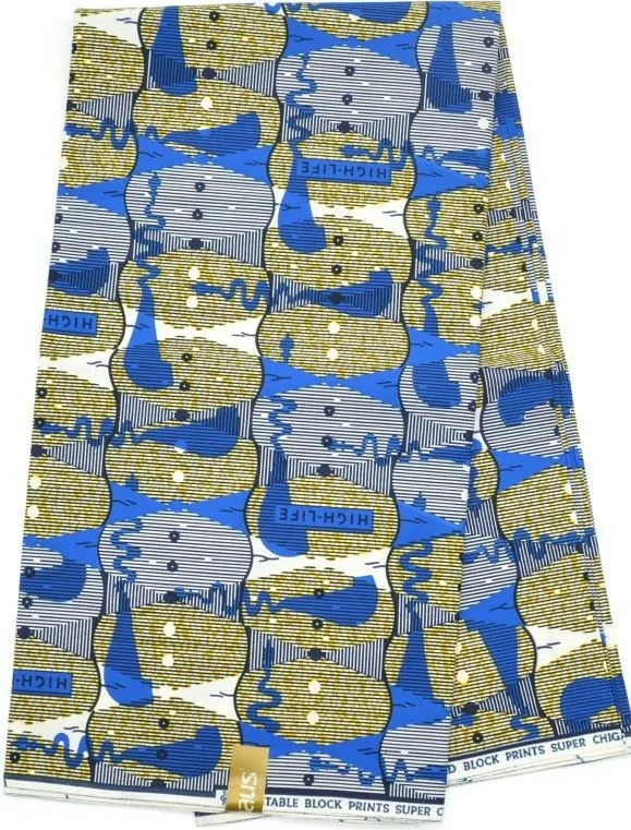 Tissu multicolore Wax au Mètre - PREMIUM