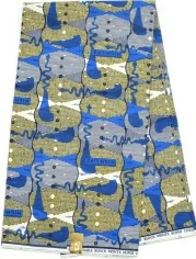 Tissu multicolore Wax au Mètre - PREMIUM