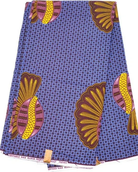 Tissu imprimé Wax très coloré au Mètre - PREMIUM