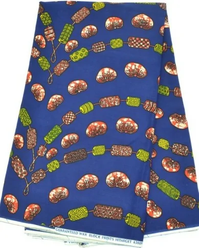 Tissu Wax multicolore vendu au Mètre - PREMIUM