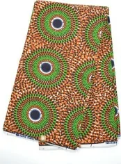 Tissu Wax jaune au Mètre - STANDARD