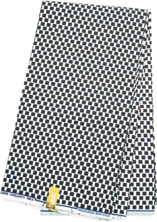 Tissu Wax carreaux vendu au Mètre - PREMIUM