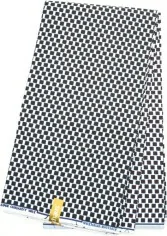 Tissu Wax jaune et violet au Mètre - PREMIUM