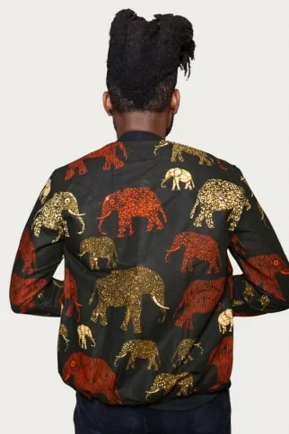 Veste Bombers en tissu Wax - HOMME