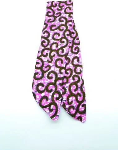 Bandeau tissu wax violet