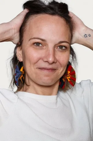 Boucles d'oreilles rouge et jaune en tissu wax Boucles d'oreilles rouge et jaune en tissu wax