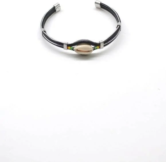 Bracelet semi-rigide avec cauri