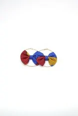 Boucles d'oreilles créoles en wax