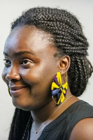 Boucles Créoles jaunes et violettes Boucles Créoles jaunes et violettes