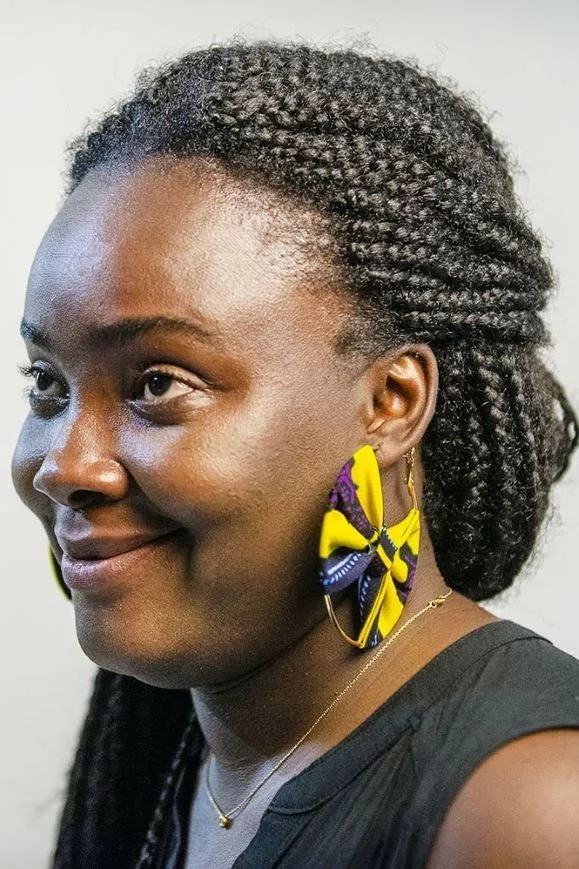 Boucles Créoles jaunes et violettes