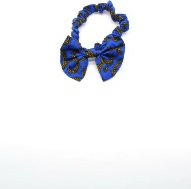 Bandeau enfant bleu en tissu wax Bandeau enfant bleu en tissu wax