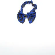 Bandeau enfant bleu en tissu wax