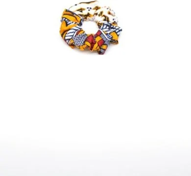 Chouchou coloré en tissu wax