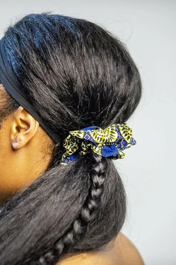 Chouchou flexible en tissu Wax