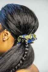 Chouchou flexible en tissu Wax