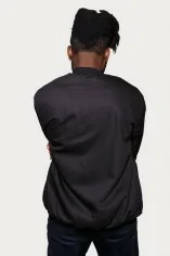 Veste bombers réversible en tissu wax vert, bleu et rouge