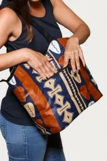 Sac à main chic noir et marron