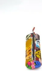 Trousse scolaire en tissu wax multicolore