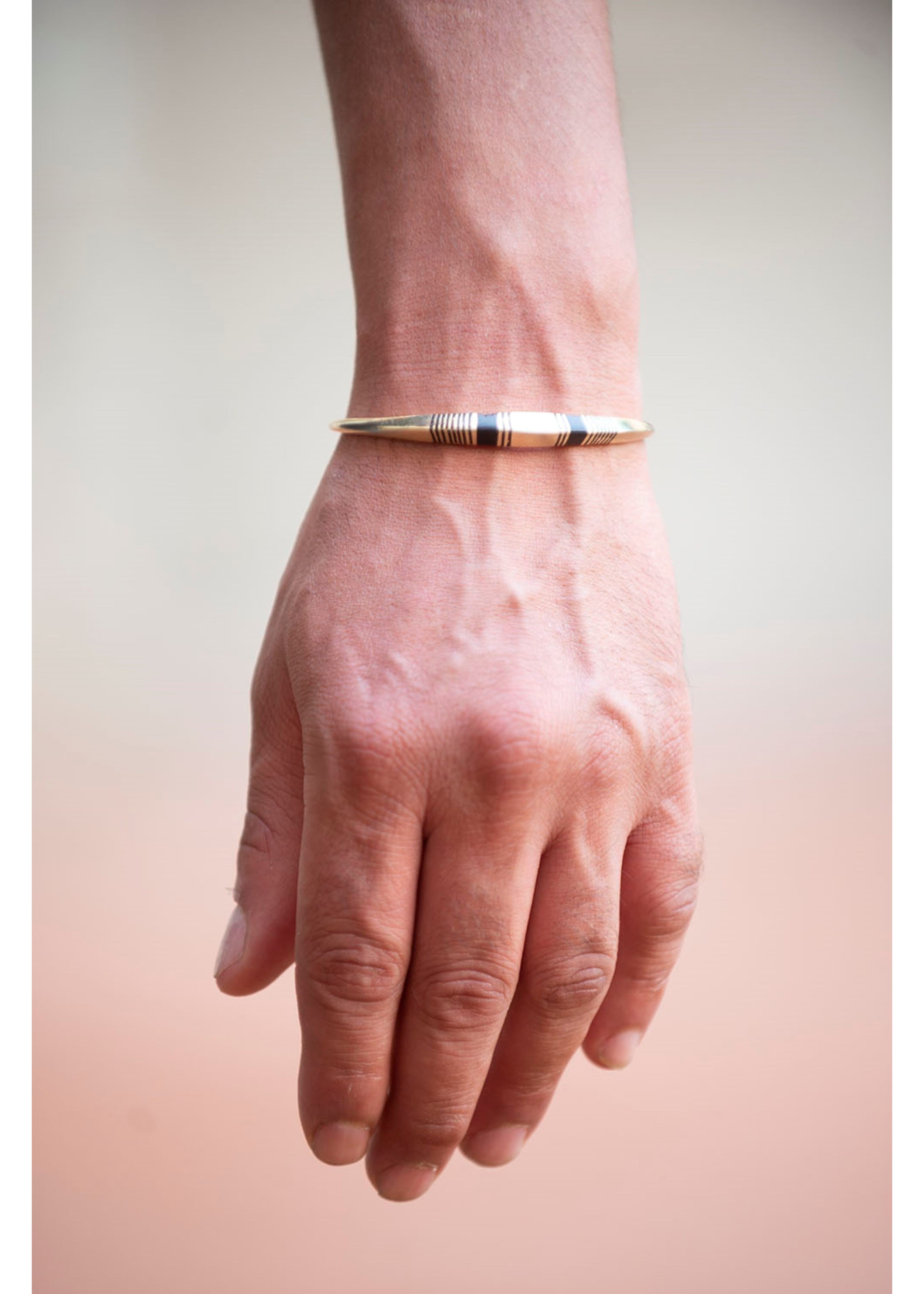 Bracelet jonc en laiton