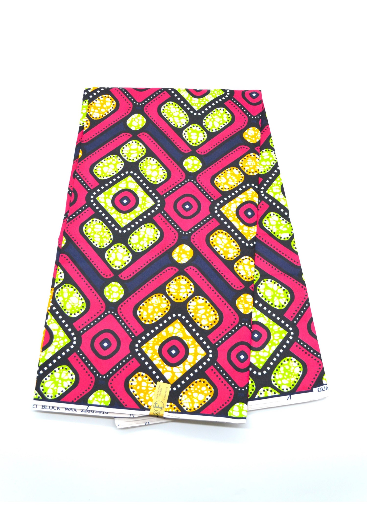 Tissu wax formes géométriques au Mètre - STANDARD