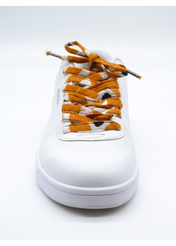 Lacets en wax à couleur marron