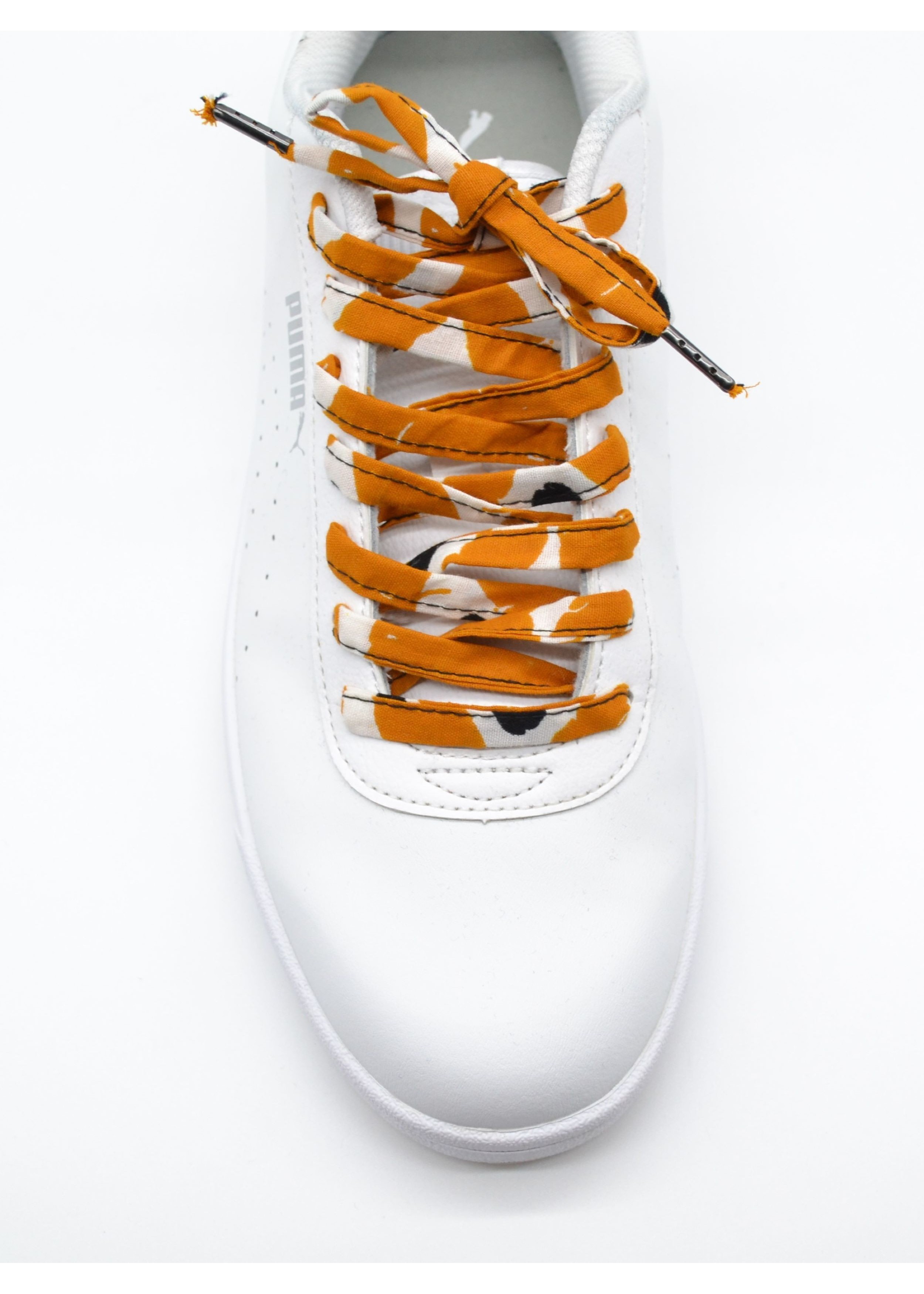 Lacets en wax à couleur marron