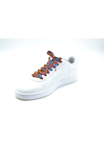 Lacets multicolore en tissu wax Lacets multicolore en tissu wax