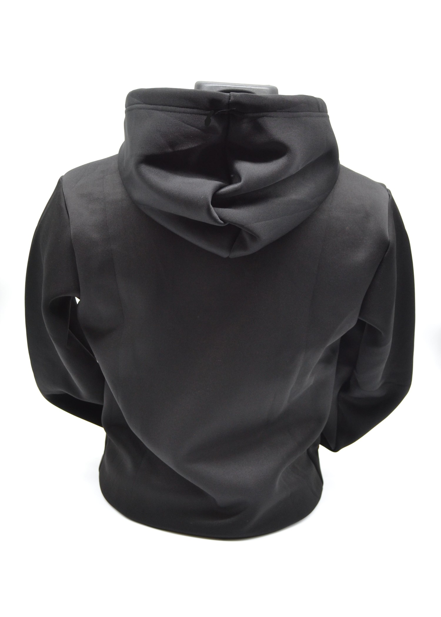 Sweat noir à capuche customisé wax avec carte d'Afrique Sweat noir à capuche customisé wax avec carte d'Afrique