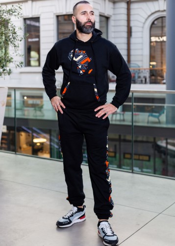 Pantalon de Jogging Noir Customisé