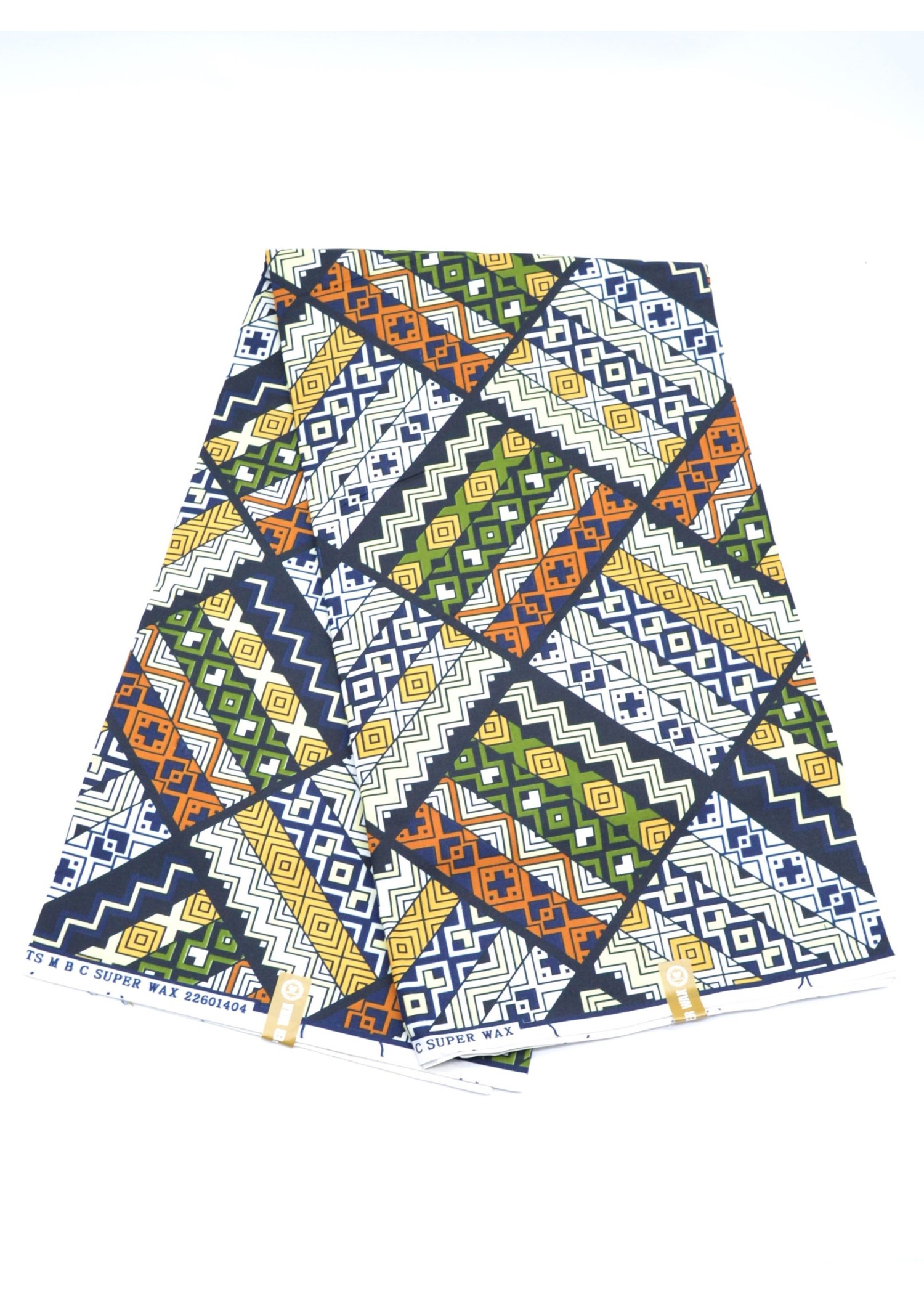 Éclat Géométrique : Tissu Wax Vibrant