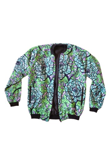 Sweat Enfant Noir Customisé en Wax Léopard Rouge et Vert – Style et Confort