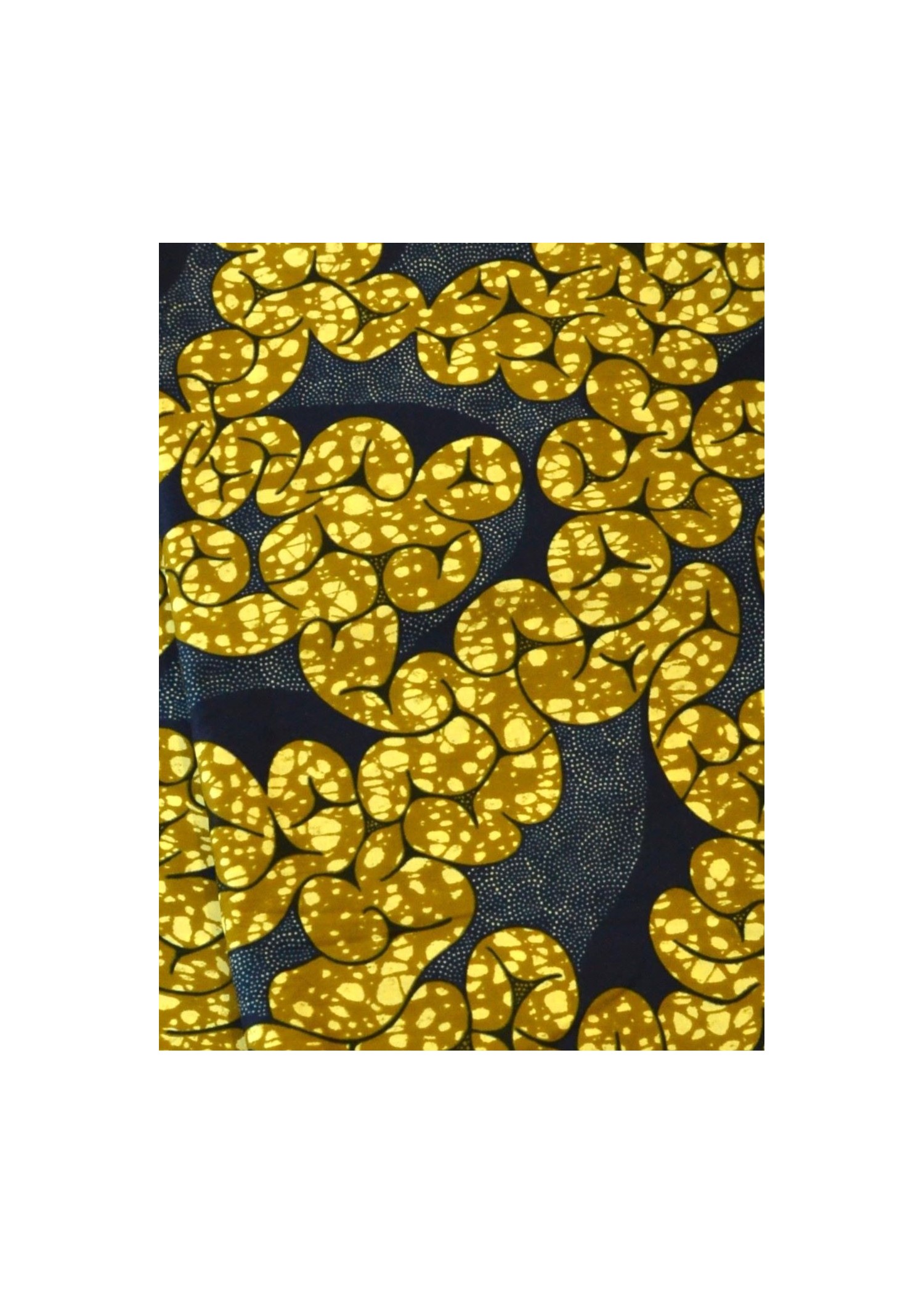 Tissu Wax 100 % Coton Marron et Gris