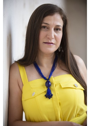 Collier de perles bleues avec pendentif