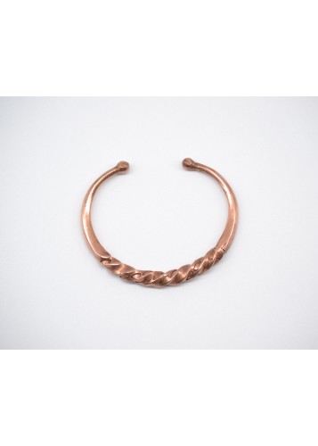 Bracelet ethnique en cuivre, Bracelet jonc