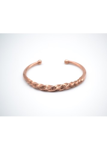 Bracelet ethnique en cuivre, Bracelet jonc