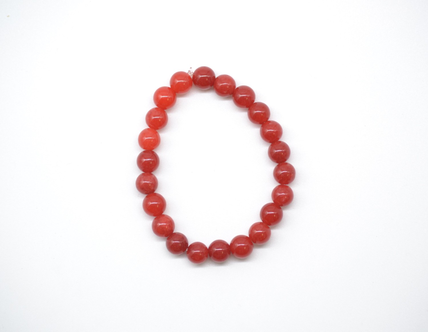 Bracelet en perles rouges