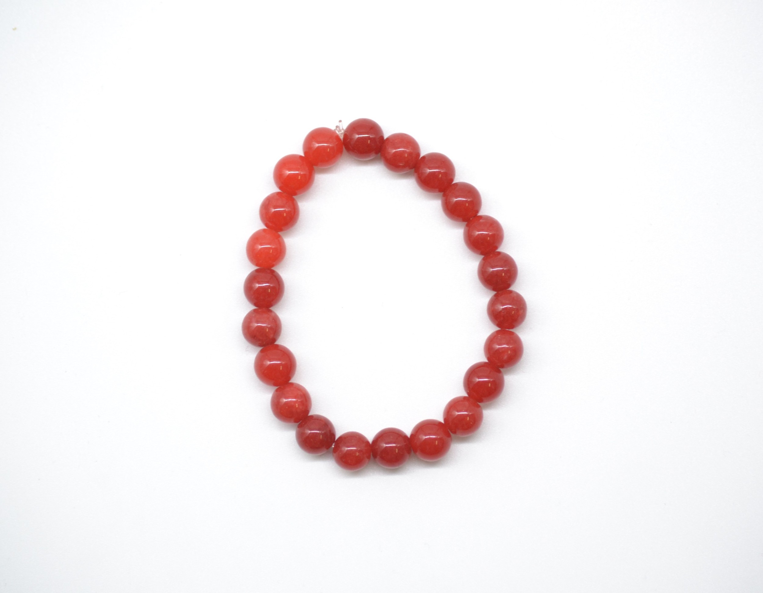 Bracelet en perles rouges