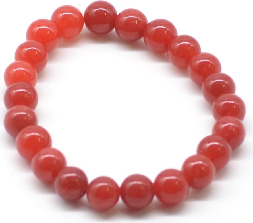 Bracelet en perles rouges