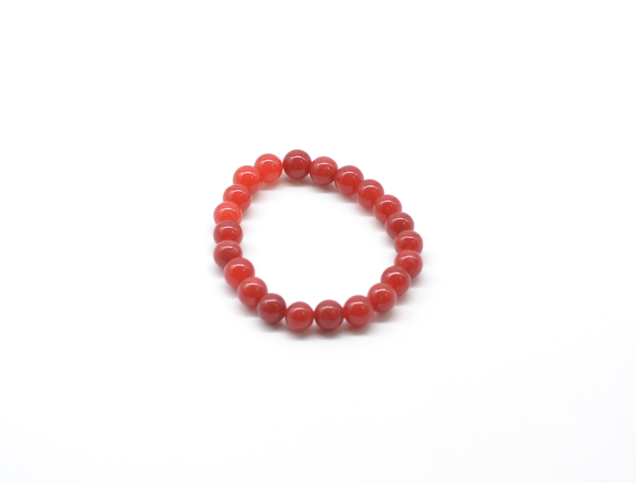 Bracelet en perles rouges