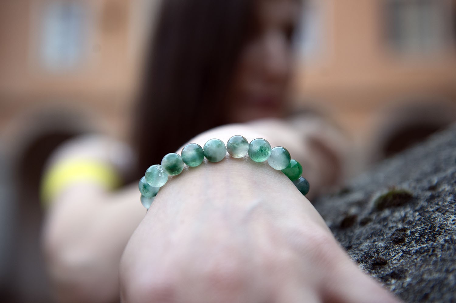 Bracelet perles de jade