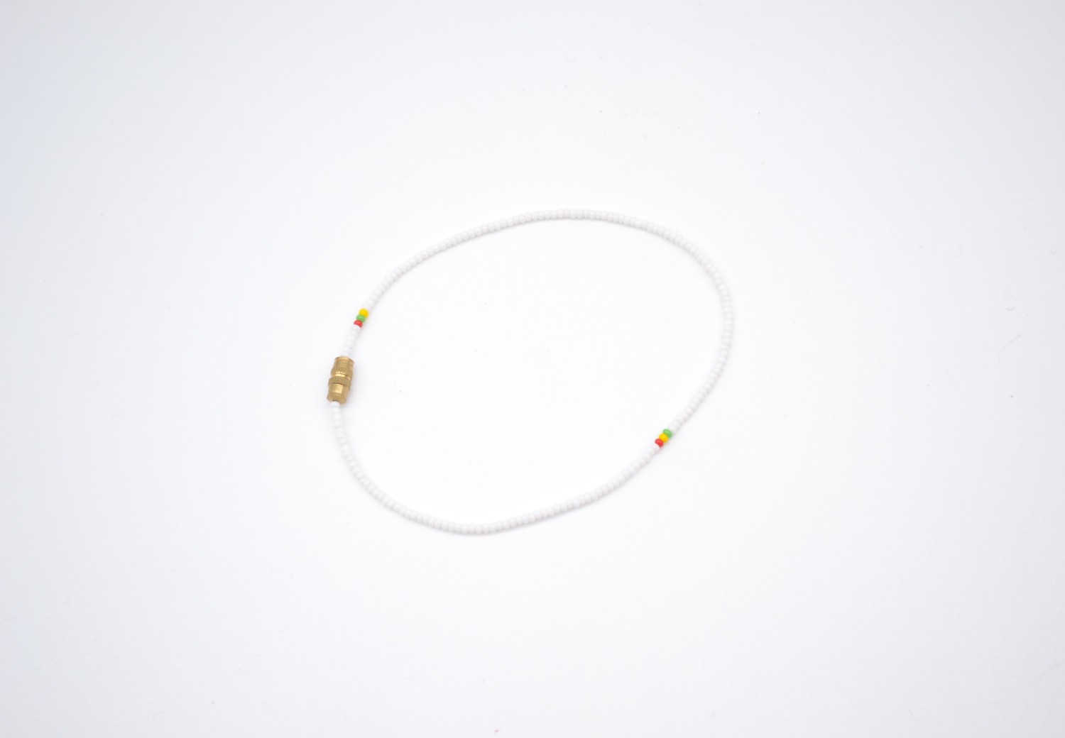 Bracelet de poignet en perles blanches