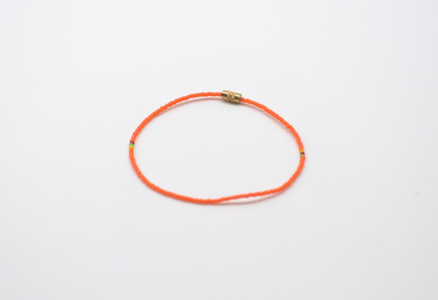 Bracelet de perles oranges pour poignet