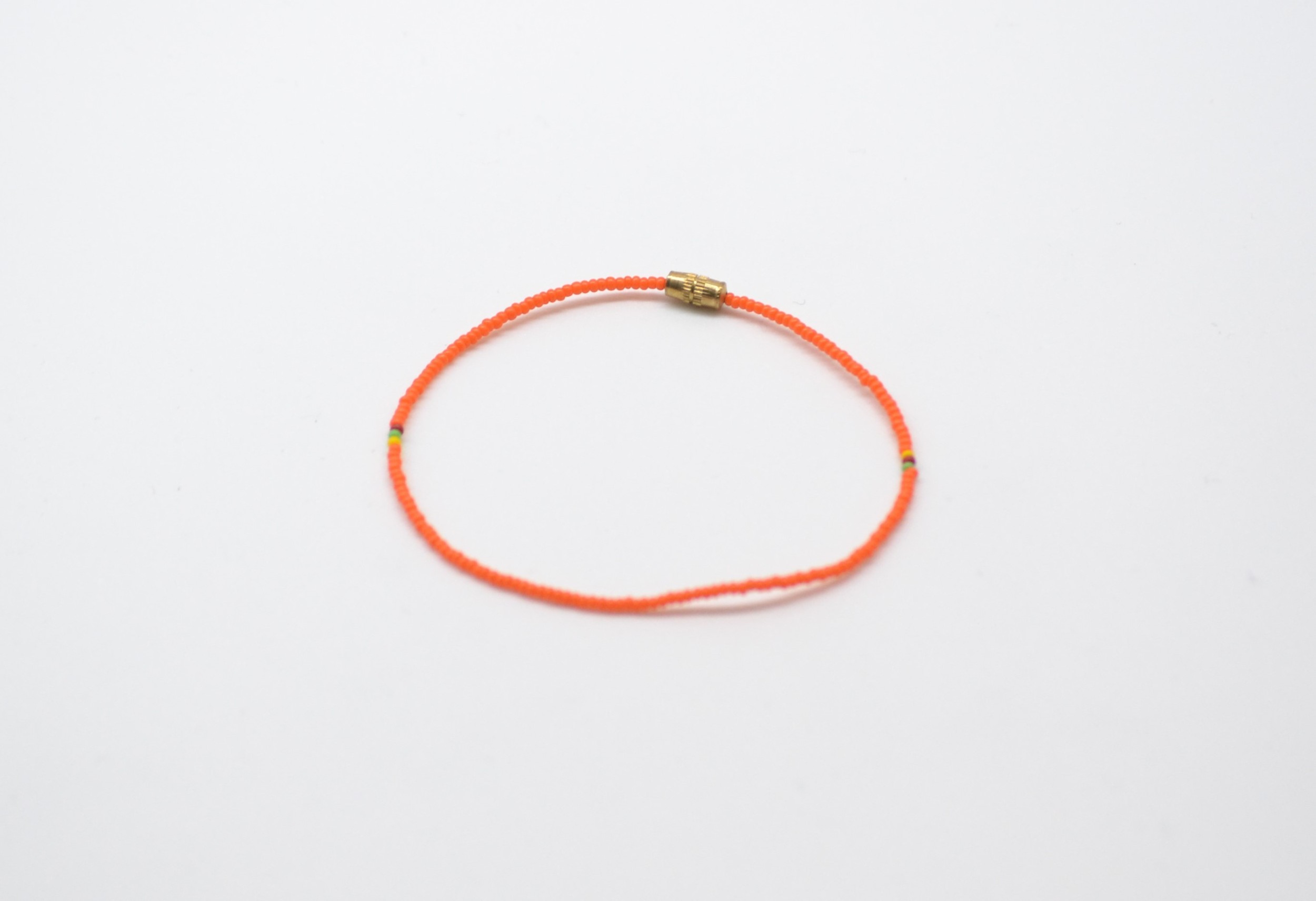 Bracelet de perles oranges pour poignet