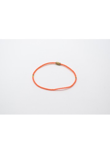 Bracelet de perles oranges pour poignet