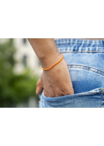 Bracelet de perles oranges pour poignet
